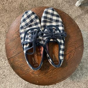 Toms Blue & White Shoes